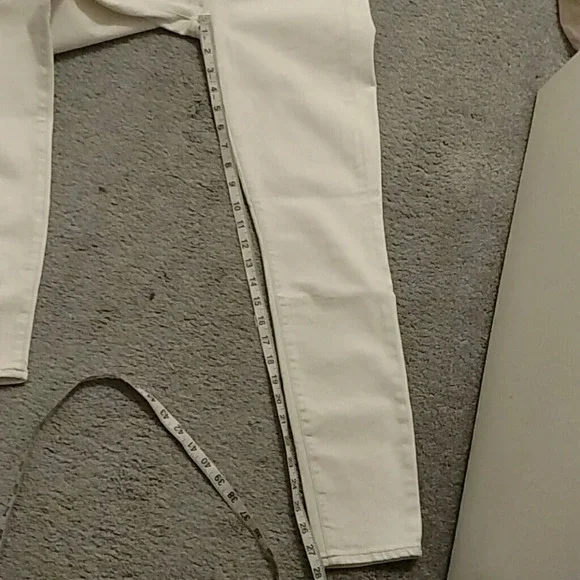 J crew Toothpick Ankle Jeans Off-white. Size 27 - Picture 6 of 6